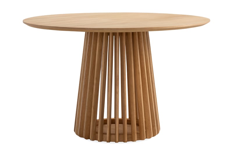 Peyra Spisebord 120 cm Rundt Eik - Natur - Møbler - Bord - Spisebord & kjøkkenbord
