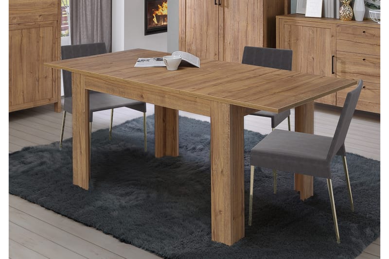 Polykastro Forlengningsbart Spisebord 120 cm - Brun - Møbler - Bord - Spisebord & kjøkkenbord