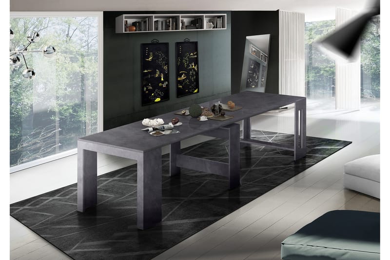 Pratia Forlengningsbart Spisebord 90 cm - Antrasitt - Møbler - Bord - Spisebord & kjøkkenbord
