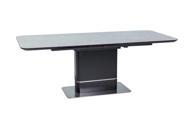 Psyri Forlengningsbart Spisebord 160 cm - Keramikk/Grå/Svart - Møbler - Bord - Spisebord & kjøkkenbord