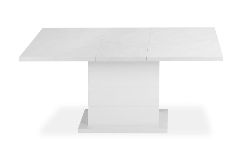 Ratliff Spisebord 120 cm Forlengningsbart - Marmor/Hvit - Møbler - Bord - Spisebord & kjøkkenbord