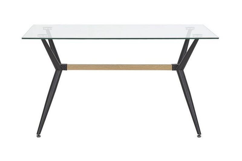 Rifaina Spisebord 140 cm - Glass/Svart - Møbler - Bord - Spisebord & kjøkkenbord