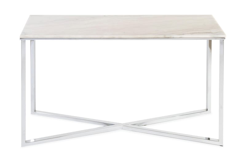 Rivabella Avlastningsbord 120 cm - Lys Marmor/Krom - Møbler - Bord - Spisebord & kjøkkenbord