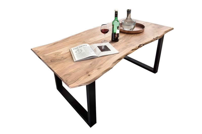 Rotelle Spisebord - Tre/Natur/Rød/Svart - Møbler - Bord - Spisebord & kjøkkenbord