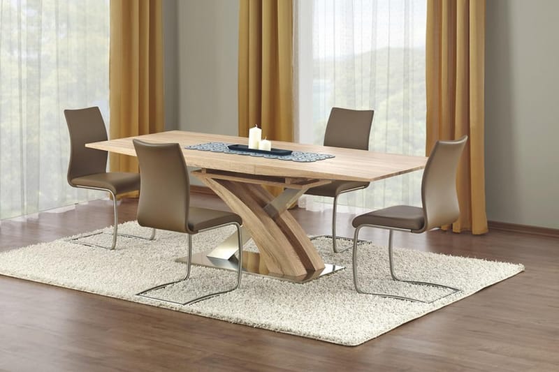 Sandor Forlengningsbart Spisebord 160 cm - Eik - Møbler - Bord - Spisebord & kjøkkenbord