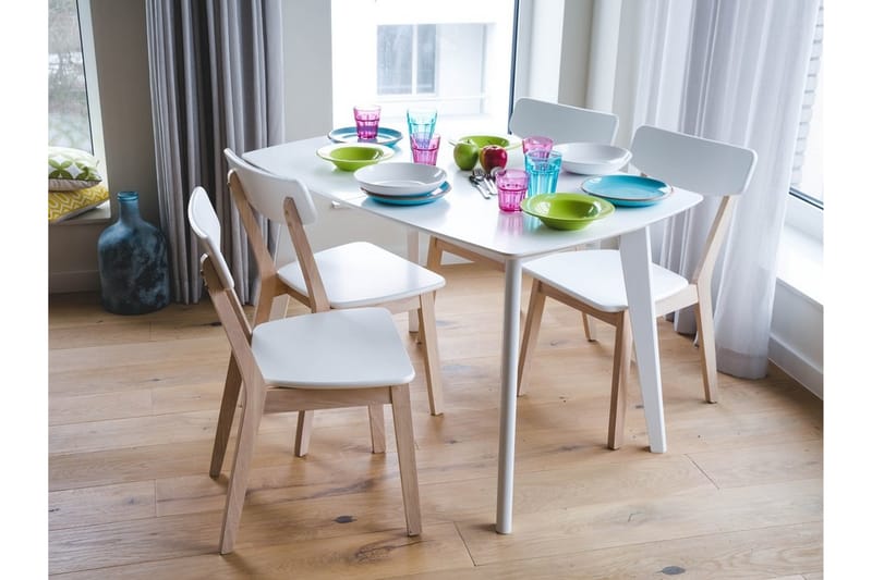 Sanford Spisebord 160 cm - Hvit - Møbler - Bord - Spisebord & kjøkkenbord