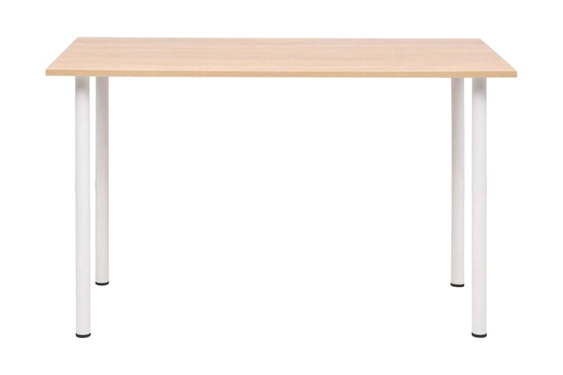 Spisebord 120x60x73 cm eik og hvit - Eik/Hvit - Møbler - Bord - Spisebord & kjøkkenbord
