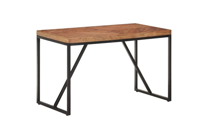 Spisebord 120x60x76 cm heltre akasie og mango - Svart - Hagemøbler - Hagebord - Cafébord