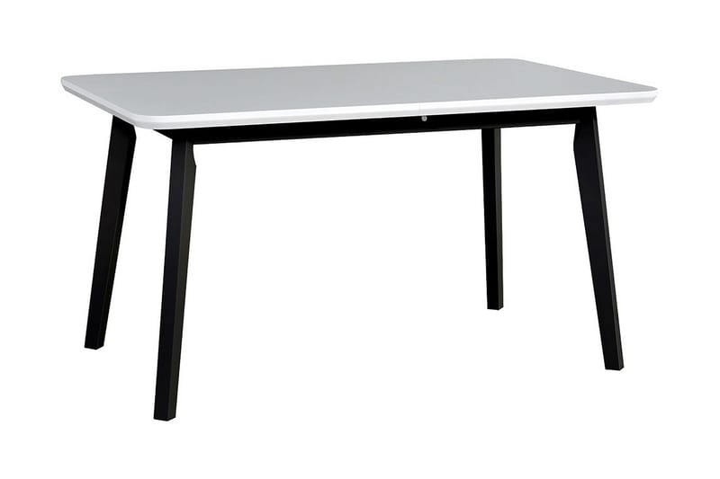 Spisebord 140cm - Hvit/Svart - Møbler - Bord - Spisebord & kjøkkenbord