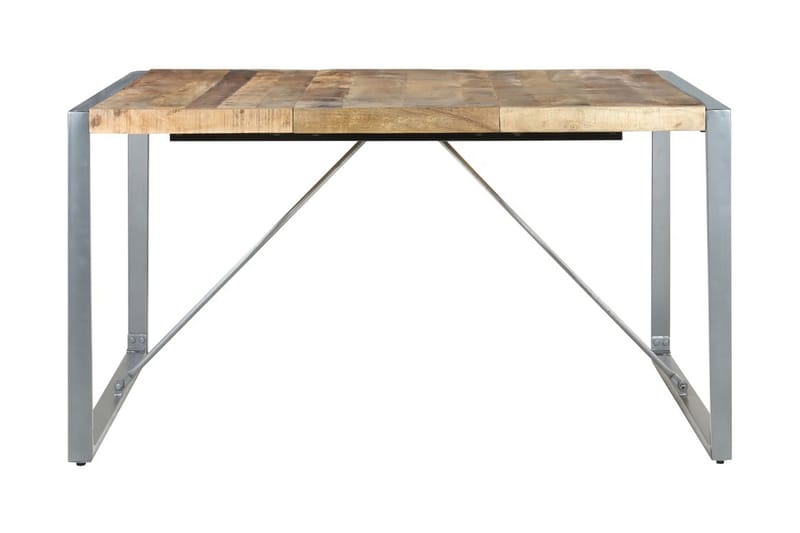 Spisebord 140x140x75 cm grovt mangotre - Brun - Møbler - Bord - Spisebord & kjøkkenbord