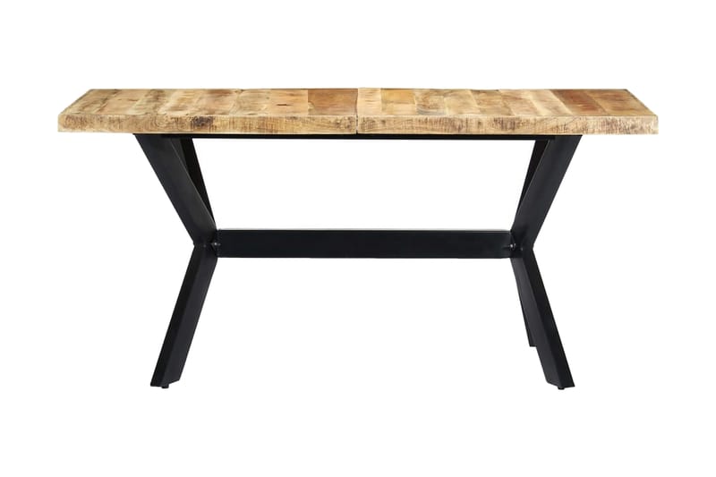 Spisebord 160x80x75 cm grov heltre mango - Møbler - Bord - Spisebord & kjøkkenbord
