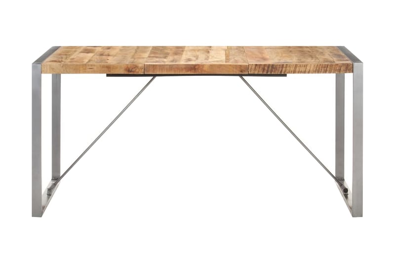 Spisebord 160x80x75 cm grov heltre mango - Brun - Møbler - Bord - Spisebord & kjøkkenbord