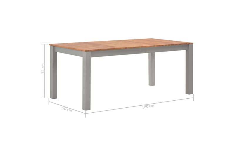 Spisebord 180x90x74 cm heltre eik - Møbler - Bord - Spisebord & kjøkkenbord
