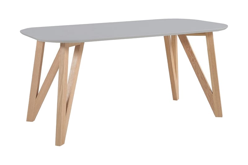Spisebord 180x90x76 cm Grå/Eik - Grå - Møbler - Bord - Spisebord & kjøkkenbord