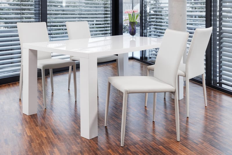 Spisebord 180x90x76 cm Hvit - Hvit - Møbler - Bord - Spisebord & kjøkkenbord