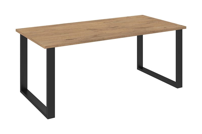 Spisebord 185 cm - Natur|Svart - Møbler - Bord - Spisebord & kjøkkenbord