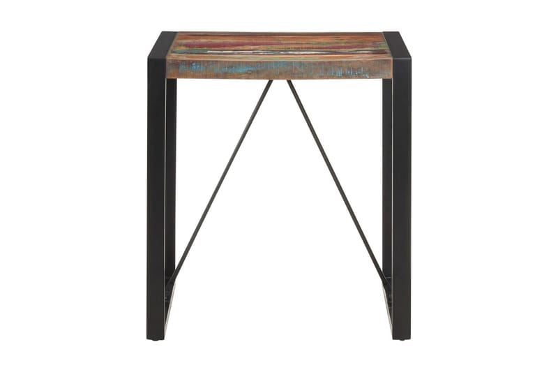 Spisebord 70x70x75 cm gjenvunnet heltre - Svart - Møbler - Bord - Spisebord & kjøkkenbord