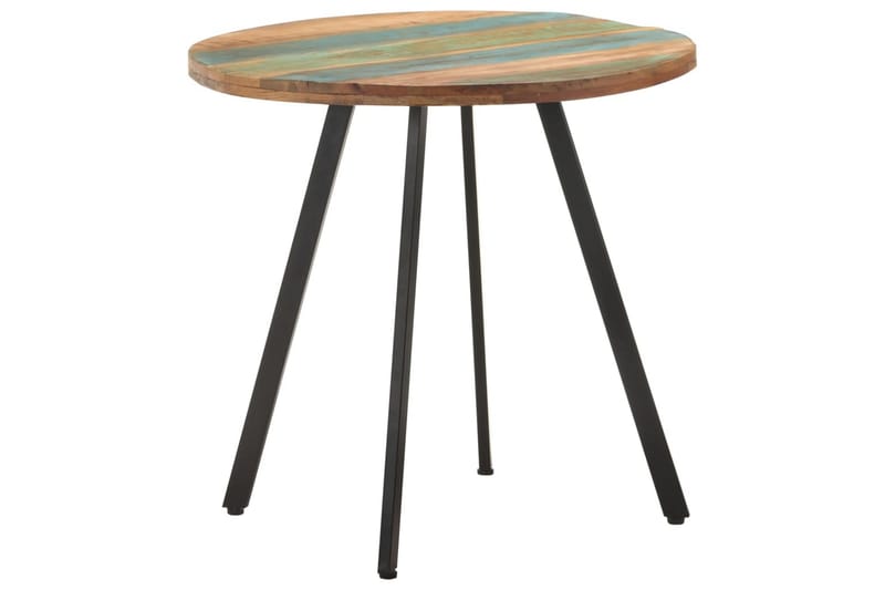 Spisebord 80 cm gjenvunnet heltre - Flerfarget - Møbler - Bord - Spisebord & kjøkkenbord