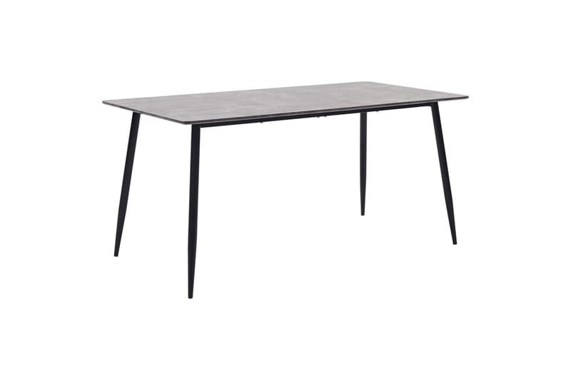 Spisebord grå 160x80x75 cm MDF - Møbler - Bord - Spisebord & kjøkkenbord