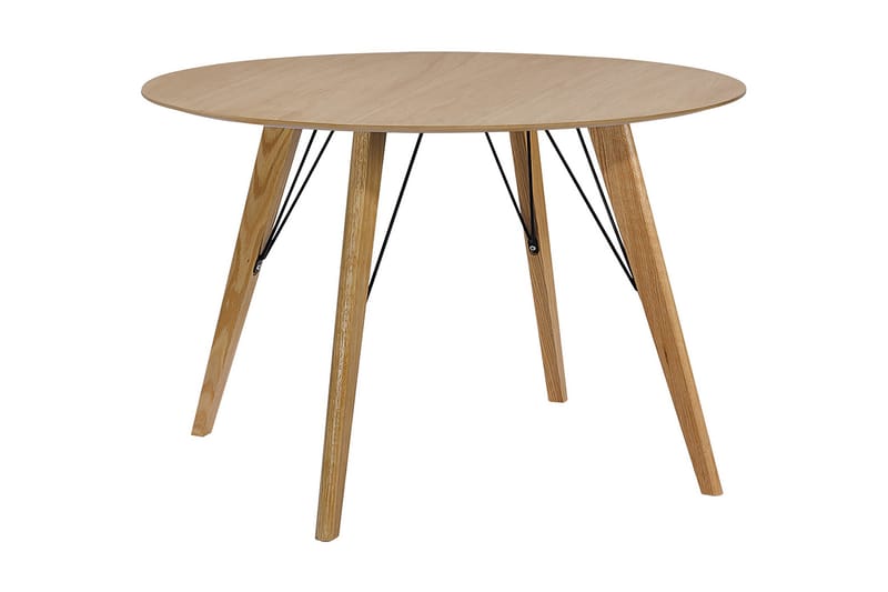 Spisebord HELENA D100xH75cm MDF med Eikefiner - Møbler - Bord - Spisebord & kjøkkenbord