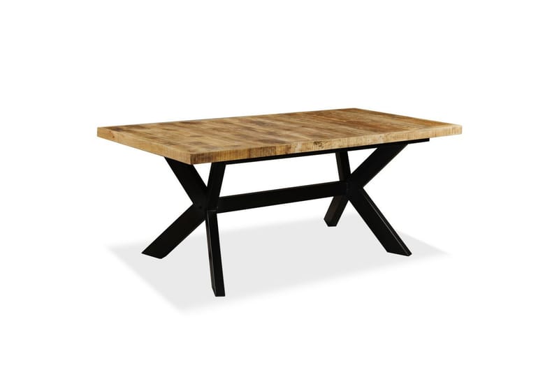 Spisebord heltre mango og stålkors 180 cm - Mangotre - Innredning - Tepper & Matter - Trappetrinnstepper