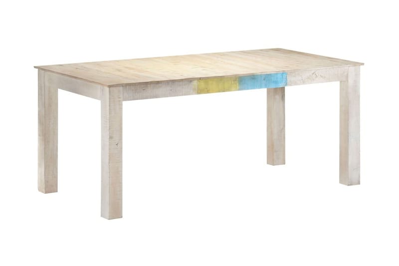 Spisebord hvit 180x90x76 cm heltre mango - Hvit - Møbler - Bord - Spisebord & kjøkkenbord