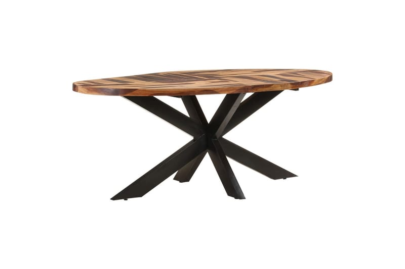 Spisebord ovalt 200x100x75cm akasie finish i indisk rosentre - Brun - Møbler - Bord - Spisebord & kjøkkenbord