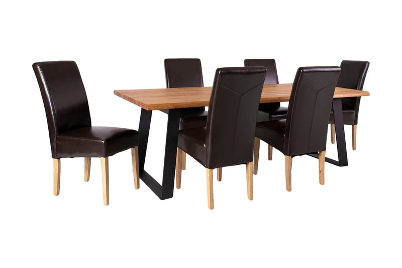 Spisebord Rotterdam med 6 stoler - Møbler - Bord - Spisebord & kjøkkenbord