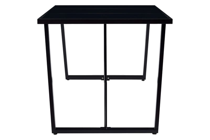 Spisebord svart 200x100x75 cm herdet glass - Møbler - Bord - Spisebord & kjøkkenbord