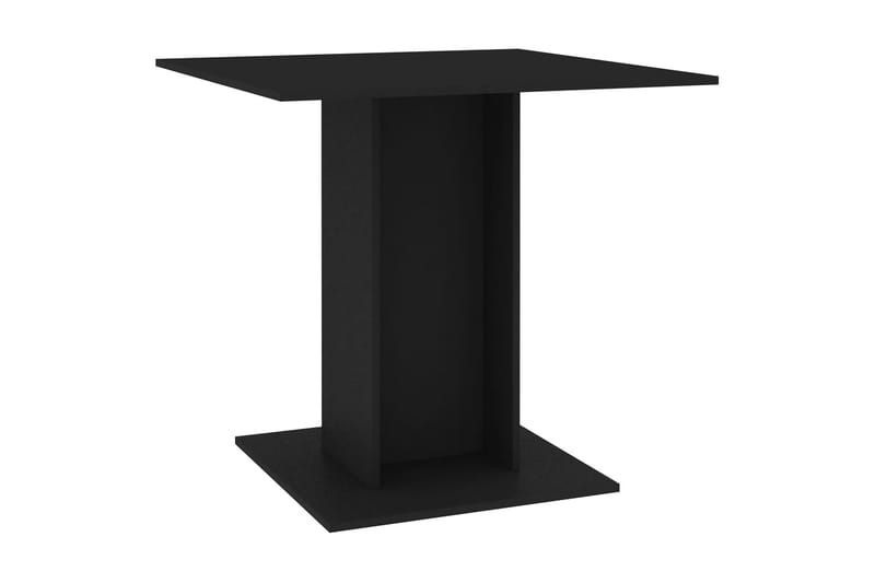 Spisebord svart 80x80x75 cm sponplate - Svart - Møbler - Bord - Spisebord & kjøkkenbord