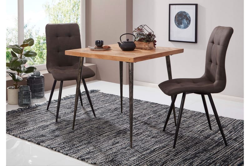 Synia Spisebord 80 cm - Brun - Møbler - Bord - Spisebord & kjøkkenbord