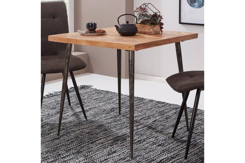 Synia Spisebord 80 cm - Brun - Møbler - Bord - Spisebord & kjøkkenbord