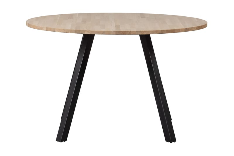 Tablo Spisebord 120 cm Rundt - Eik/Svart - Møbler - Bord - Spisebord & kjøkkenbord