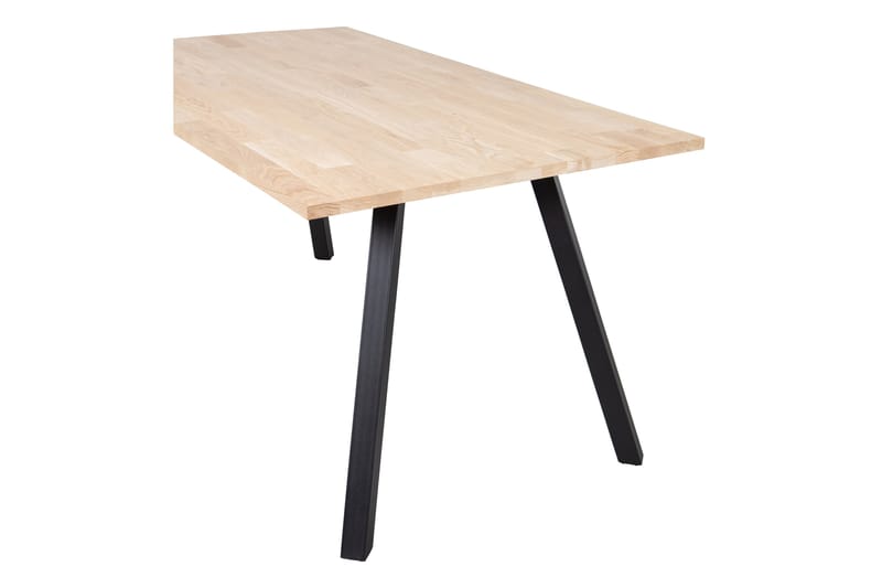 Tablo Spisebord A-Formede Ben 160 cm Ubehandlet - Eik/Svart - Møbler - Bord - Spisebord & kjøkkenbord