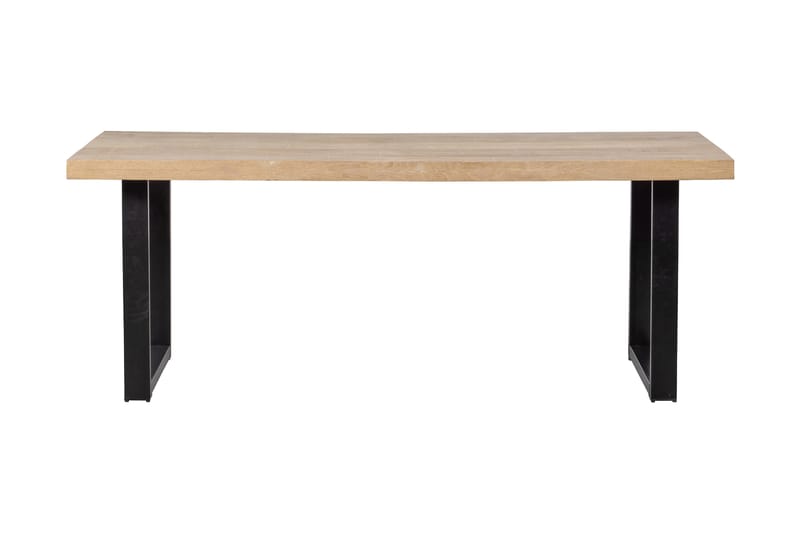Tablo Spisebord U-Formede Ben 180 cm - Natur/Svart - Møbler - Bord - Spisebord & kjøkkenbord