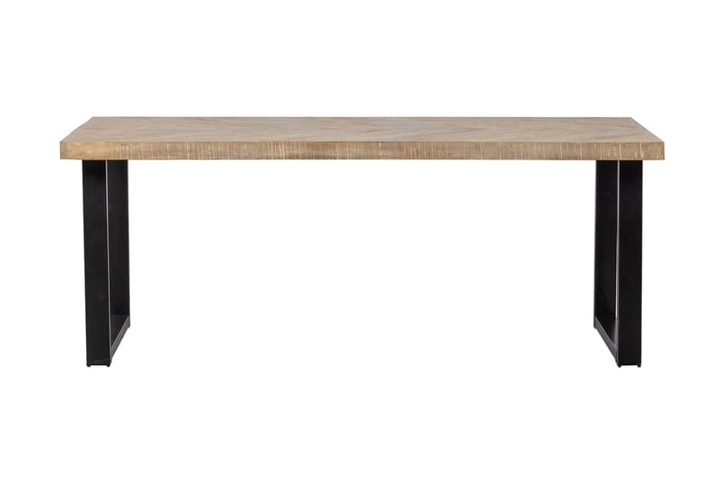 Tablo Spisebord U-Formede Ben 180 cm - Spetskypert/Natur/Svart - Møbler - Bord - Spisebord & kjøkkenbord