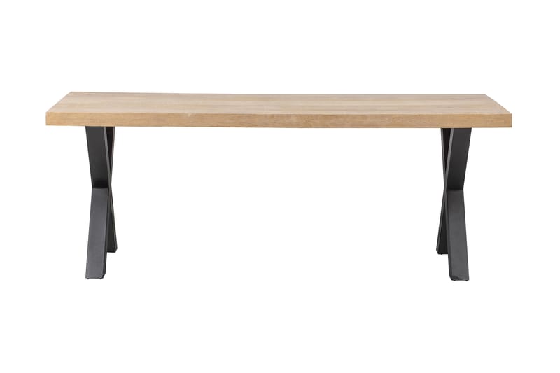 Tablo Spisebord X-Formede Ben 180 cm - Natur/Svart - Møbler - Bord - Spisebord & kjøkkenbord