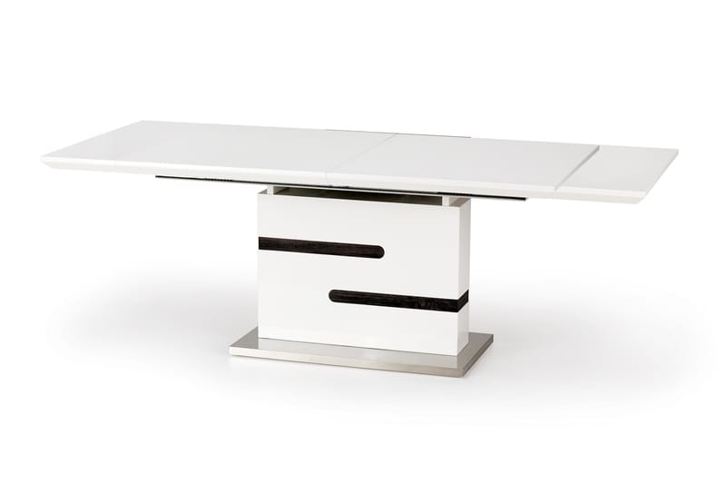 Tengalia Forlengningsbart Spisebord 160 cm - Hvit/Grå - Møbler - Bord - Spisebord & kjøkkenbord