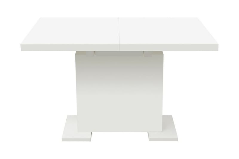 Uttrekkbart Spisebord Høyglanset Hvit - Hvit Høyglans - Møbler - Bord - Spisebord & kjøkkenbord