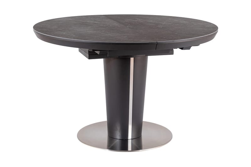 Wilora Forlengningsbart Spisebord 120 cm Rundt - Keramikk/Grå - Møbler - Bord - Spisebord & kjøkkenbord