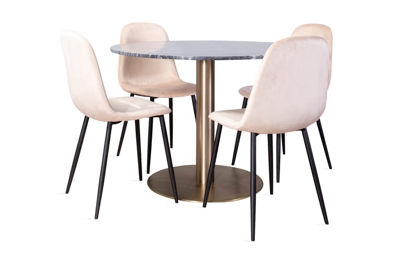 Admira Spisebord med Pontus stol 4 stk - Møbler - Bord - Spisegrupper