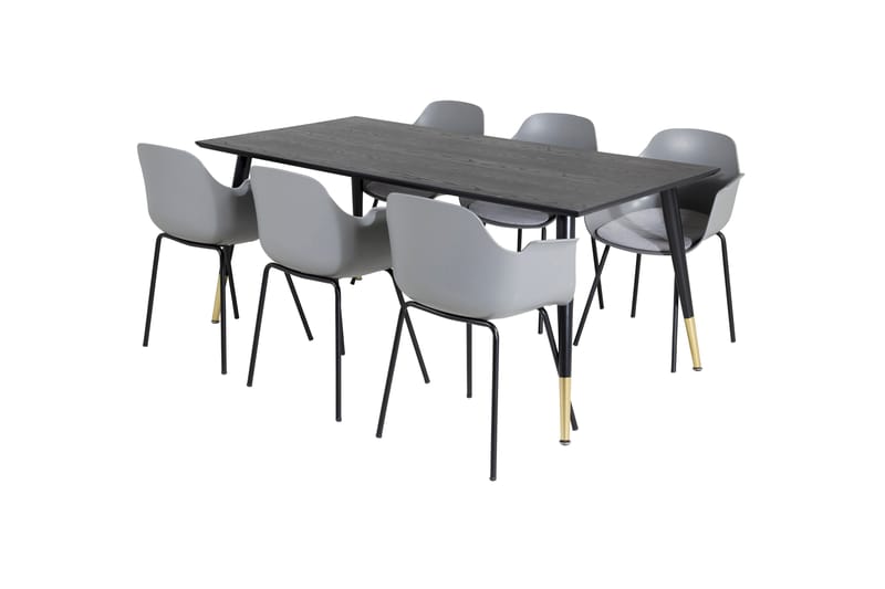 Daicy Spisebord 180 cm Med 6 Libboll Spisestoler - Møbler - Bord - Spisegrupper