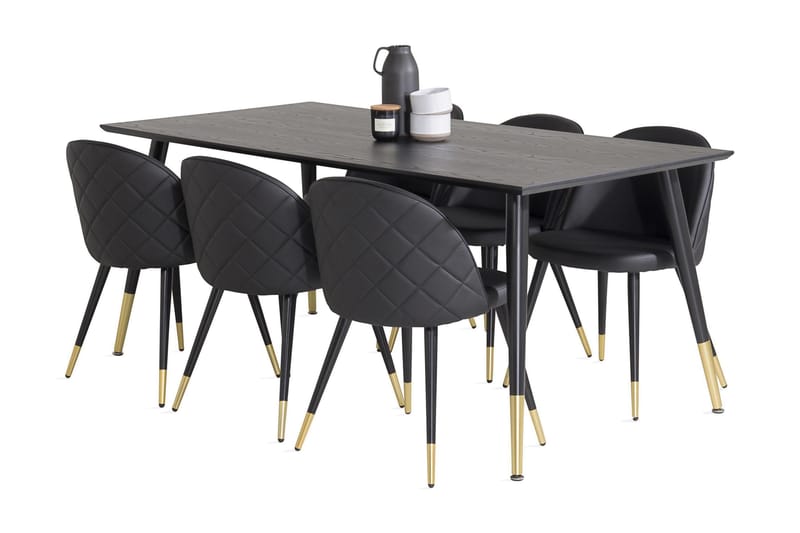 Daicy Spisebord med 6 Valerie Spisestoler - Møbler - Bord - Spisegrupper