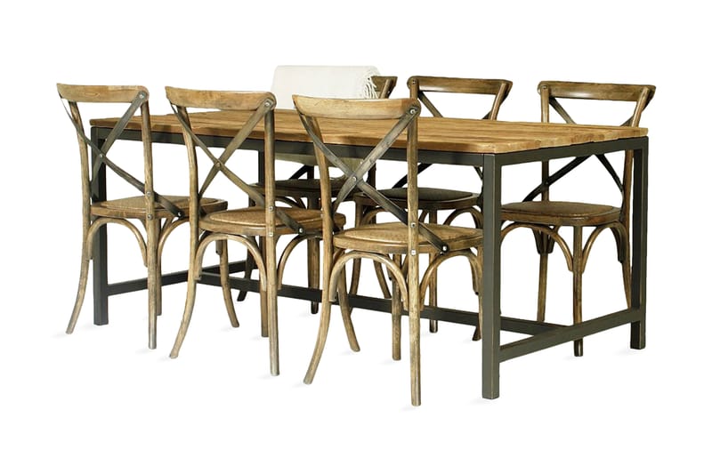 Faberge Vintage spisegruppe 180 - 6 stoler - Møbler - Stoler & lenestoler - Spisestuestoler & kjøkkenstoler
