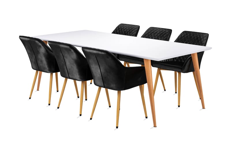 Farler Spisebord 180 cm med 6 Valleviken Karmstoler - Møbler - Bord - Spisegrupper