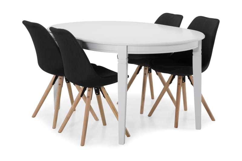 Läckö Spisebord med 4 Forum stoler