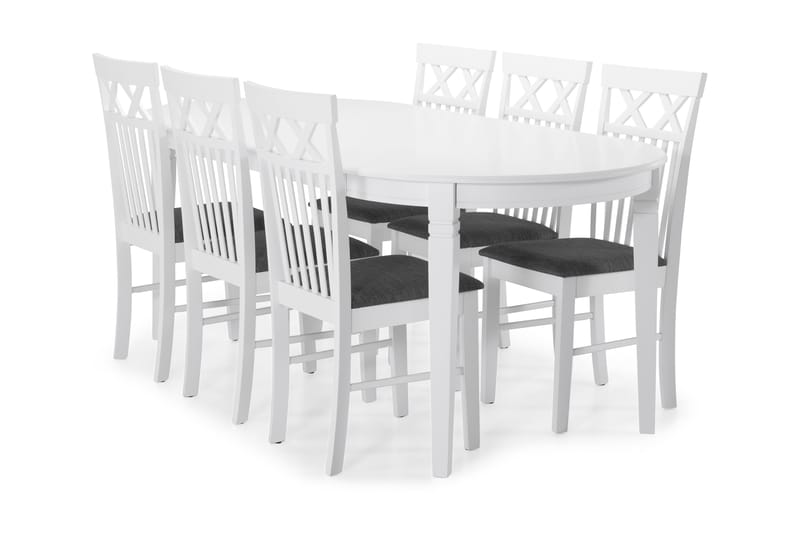 Läckö Spisebord med 6 Rebecka stoler