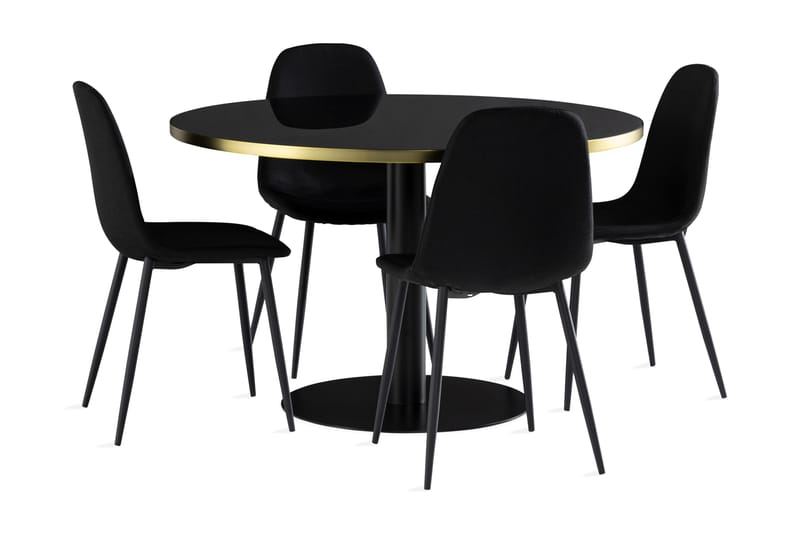 Levanzo Spisebord 120 cm med 4 Nibe Spisestoler - Møbler - Bord - Spisegrupper