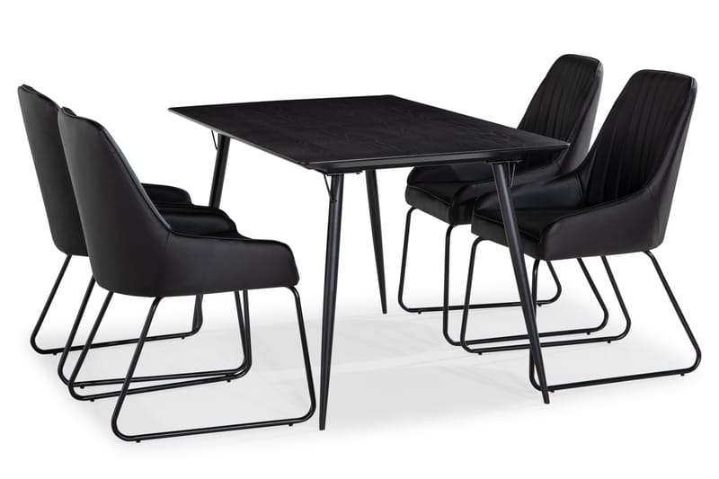 Lilo Spisebord 140 cm med 4 Mino SpiseStoler - Møbler - Bord - Spisegrupper