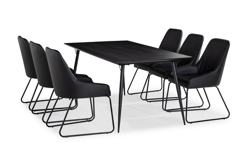 Lilo Spisebord 180 cm med 6 Mino SpiseStoler - Møbler - Bord - Spisegrupper